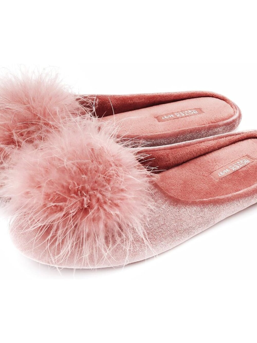 Women's Fuzzy Velvet Memory Foam Indoor House Slipper